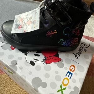 Geox Kids Black Disney Sneakers